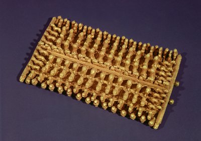 Rectangular fibula, from the Barberini Tomb by Etruscan